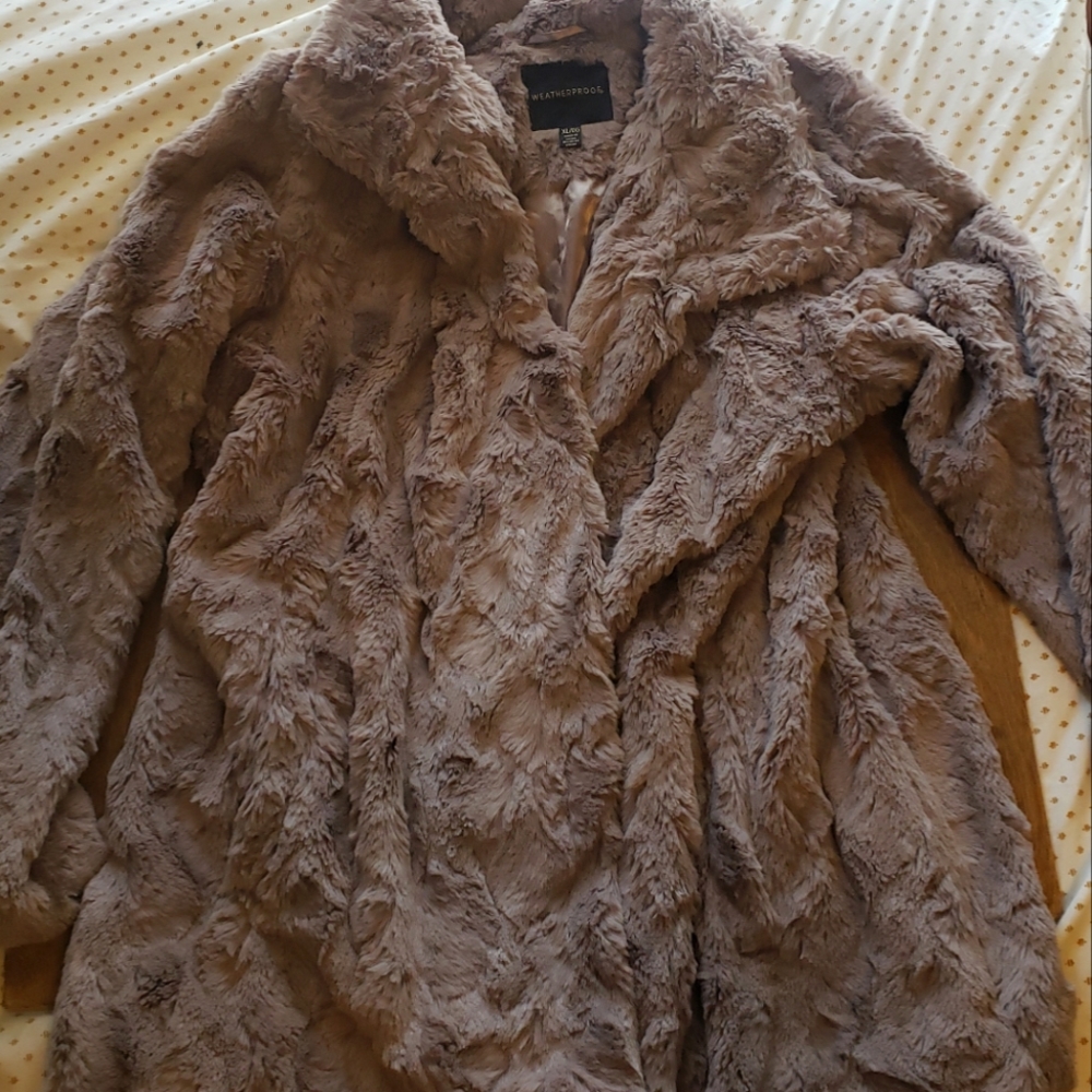 Slinky Soft Lavender Faux Fur Coat